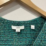 Vince Marled Crochet Knit Cardigan Teal Cotton Chic TV Chicago Fire Size M Photo 2