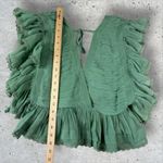 Tularosa Ethereal Sage Mint Green Kaia Ruffle Top Blouse Boho Romantic Sz M Photo 6
