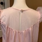 Vintage Sears Pink Nylon Nightgown 46/48 Lace Yoke Maxi Peignoir Style Size XL Photo 4