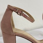 Jessica Simpson  Pink Pearl Open Toe Block Heel Sandals Size 9.5 Photo 6