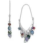 Style & Co Shaky Bead & Imitation Pearl Earrings in Silver-tone MSRP $25 NWT Photo 1