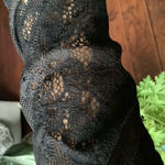 Dressy long lace sleeve top 🌹 Black Size M Photo 3