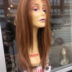 Copper brown Long Freepart Wig Swisslace lacefront Photo 6