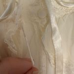 RARE VTG 50s MCM Carillon Sheer Nylon Chiffon Nightgown Robe White Bridal Sz 36 Photo 2