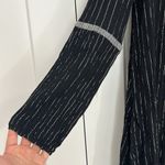 Chelsea and Violet  Small Black, Silver Beaded Keyhole Neckline Long Sleeve Dress Photo 4