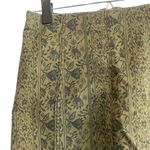 Free People Floral Detail Olive Straight Denim Mini Skirt Women Sz 4 Photo 3