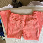 DG2 Diane Gilman Coral Tie Dye Jeans 10 Orange Photo 1