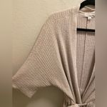 Barefoot Dreams CozyChic Lite Short Sleeve Ribbed Belted Cardigan Size L/XL Photo 3