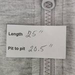 Three Dots  Gray Pullover Sweatshirt Small Gray Sweatshirt Quarter-zip Pullover Photo 8