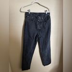 Aritzia  Denim Forum The BF High Rise Loose Jeans‎ Size 29 in Black Washed Photo 2