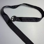 American Eagle  Outfitters Black gray Ribbon Belt Rhinestone Buckle Casual Photo 0