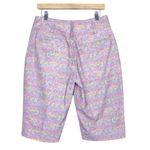 Nike  Golf Purple Paisley Bermuda Shorts Sz 8 Photo 4