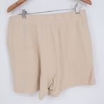 American Giant Women's French Terry Side Slit Shorts Beige Size L Made In USA Tan Size L Photo 4