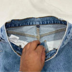 Carmar Alexander Ezra Rhinestone Star Jeans size 24 Blue Photo 5