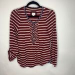 Anthropologie  Postmark Striped Henley Sz Small Photo 4
