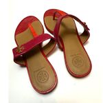 Tory Burch Pink Orange Kira Thong Sandals Sz. 7 Photo 4
