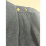 Vintage ADA Double Breasted Wool Blend Long Coat Black Gold Buttons Women's 9 Photo 7
