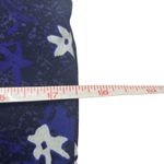 Banana Republic EUC Black Blue White Floral Ruffle Racerback Flowy Tank Size S Photo 5