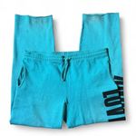 Victoria's Secret Y2K PINK Sweatpants Teal Blue Cotton Blend Logo XS Photo 1