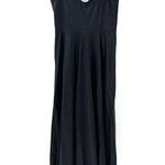 Vintage slip nightgown slip dress black lace detail maxi length size S 70s 80s Photo 2