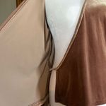 Madewell  Long Sleeve Wrap Shirt Velvet V-Neck Small Top Dressy Warm Ash Photo 3