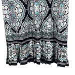 Sandra Darren NWT  Sleeveless Dress Womens L Black White Blue Modest Church Photo 2