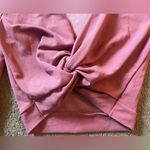 Charlotte Russe  V-Neck Front Twist Cropped, Mid Sleeve Top Photo 4