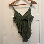 Shade & Shore  Olive Green Women's One-Piece Swimsuit  large Photo 3