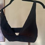 SKIMS  Women's‎ Soot Cotton Rib Plunge Adjustable Bralette Size L NWT Photo 5