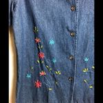 ALLYSON WHITMORE Womens Denim Short Sleeved Shirt Size Small 100% Cotton New Photo 1