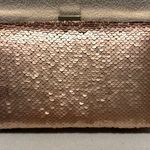 Urban Expression Urban Expressions Sequin Rose Gold Vegan Leather Clutch Snap Closure Chain Strap Photo 1
