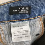 Veronica Beard NEW  Ryleigh High Waist Slim Straight Leg Blue Jeans Women's Sz 24 Photo 10