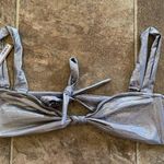 SKIMS Liquid Shine Swim Bandeau Smoke Size 2X Photo 1