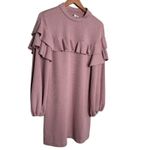 Saylor  Dusty Pink Queenie Knit Dress Size Size Large Photo 7