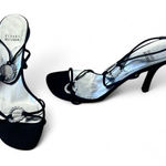 Stuart Weitzman Evening Dress Shoes, Size 8.5 satin and crystal embellishment Photo 0