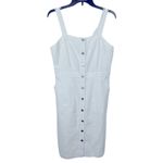 Anthropologie Skies Are Blue Linen Overall Snap Dress Medium NWT Photo 1