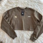 Wolves Darc Sport SHE Cursive Crop Crewneck Sage Size Small Brown Photo 1