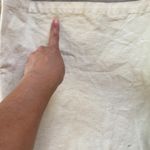 Ceek Cream Cotton Over The Shoulder Burlap Bag Photo 2