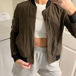 ZARA Green Bomber Jacket Photo 1