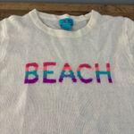 Two Bees Cashmere Rainbow Beach Sweater Long Sleeve NWOT Pink Photo 3