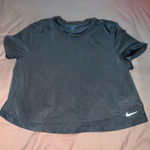 Nike  One Short Sleeve Mesh White Classic Breathe Dri-FIT Casual Crop Top Photo 0