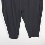 Woman Within  Plus Size 3X 30W 32W Pants‎ Black Elastic Pull On Knit Solid 1617 Photo 4