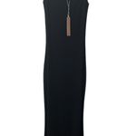SKIMS Soft Lounge Long Slip Dress Black Size Large NWT Authentic Photo 3