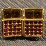 Gold Jewel Clip On Earrings Photo 0