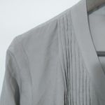 Rose + Olive  S Taupe Cut Work Trim Top Photo 7