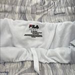 FILA Gray and White Athletic Shorts with Reflective Finish Photo 1