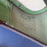 Vintage 60s Kelly Green Heels Peep Toe Kitten Pumps Bows Event Formal Size 8 Photo 4