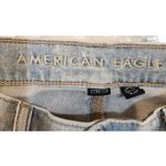 American Eagle Blue Light Denim Destroyed High Rise Ultra Wide Leg Jeans 2 Short Photo 7