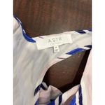 ASTR  the Label Dress M Rena Striped Mini Shift Blue Pink Racerback Sleeveless Photo 7
