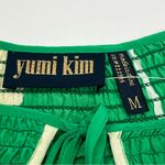 Yumi Kim  100% Silk Printed Top Womens Size Medium Green Blue White NEW‎ Photo 1